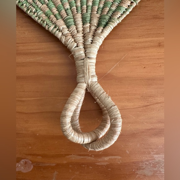 Woven African Fan, Tribal, Boho Home Decor, Wall Hanging - Picture 7 of 8